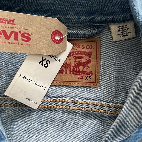Levi’s Floral Laser Cut Out Trucker Jacket - Picture 10 of 12